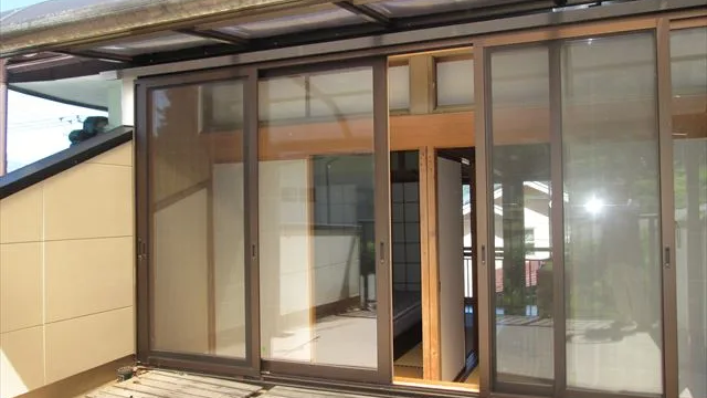 2階 東側のベランダ